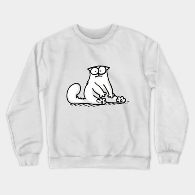 Simon's Cat Crewneck Sweatshirt by ProjectDogStudio